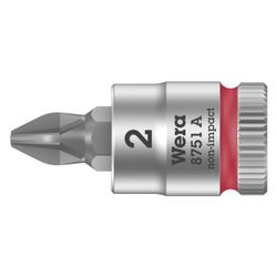 Wera Bitnuss 8751 A, PH 2, 28mm, 1/4", Mattverchromt, 05003351001... WERA-05003351001 4013288187260 (Abb. 1)