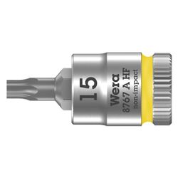 Wera Bitnuss 8767 A HF, 1/4", TX 15x28mm, Mattverchromt, 05003363001... WERA-05003363001 4013288186850 (Abb. 1)