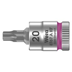 Wera Bitnuss 8767 A HF, Innensechsrund TX 20, 28mm, 1/4", Mattverchromt, 05003364001... WERA-05003364001 4013288186867 (Abb. 1)