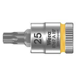 Wera Bitnuss 8767 A HF, TX 25, 28mm, 1/4", Mattverchromt, 05003365001... WERA-05003365001 4013288186874 (Abb. 1)