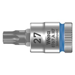 Wera Bitnuss 8767 A HF Zyklop, TX 27, 28mm, 1/4", Mattverchromt, 05003367001... WERA-05003367001 4013288186898 (Abb. 1)