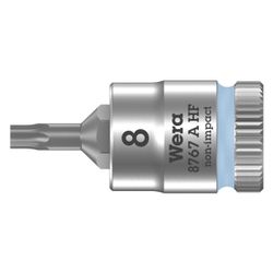 Wera Bitnuss 8767 A HF, Innensechsrund, TX 8, 28mm, 1/4", Mattverchromt, 05003360001... WERA-05003360001 4013288186829 (Abb. 1)