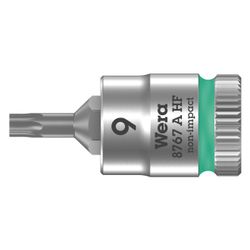 Wera Bitnuss 8767 A HF, 1/4", TX 9 x 28mm, Mattverchromt, 05003361001... WERA-05003361001 4013288186843 (Abb. 1)