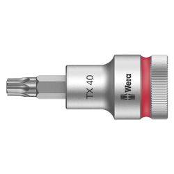 Wera Bitnuss 8767 C HF, TX 40 x 60mm, 1/2", Chrom-Vanadium, Mattverchromt, 0500383400... WERA-05003834001 4013288183354 (Abb. 1)