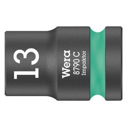 Wera Steckschlüsseleinsatz 8790 C Impaktor, 1/2", 13mm, Chrom-Molybdän, Mattschwarz... WERA-05004570001 4013288210012 (Abb. 1)