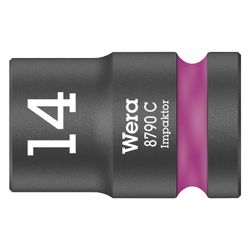 Wera Steckschlüsseleinsatz 8790 C Impaktor, 1/2", 14mm, Chrom-Molybdän, Mattschwarz... WERA-05004571001 4013288210029 (Abb. 1)