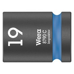 Wera Steckschlüsseleinsatz 8790 C Impaktor, 1/2", 19mm, 38mm, Chrom-Molybdän, Mattsch... WERA-05004576001 4013288210074 (Abb. 1)