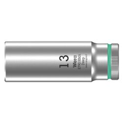 Wera Steckschlüsseleinsatz 8790 HMB Deep, 13mm, 3/8", 64mm, Chrom-Vanadium, Mattverch... WERA-05004535001 4013288210432 (Abb. 1)