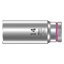 Wera Steckschlüsseleinsatz 8790 HMA Deep, 14mm, 50mm, 1/4", Chrom-Vanadium, Mattverch... WERA-05004511001 4013288210340 (Abb. 1)