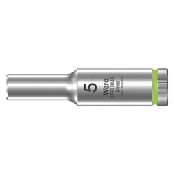 Wera Steckschlüsseleinsatz 8790 HMA Deep, 1/4", 5mm, 50mm, Chrom-Vanadium, Mattverchr... WERA-05004501001 4013288210128 (Abb. 1)