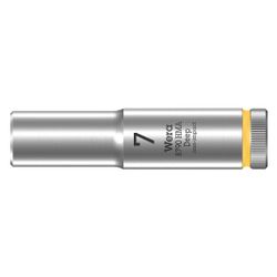 Wera Steckschlüsseleinsatz 8790 HMA Deep, 7mm x 50mm, 1/4", Chrom-Vanadium, Mattverch... WERA-05004504001 4013288210272 (Abb. 1)