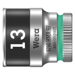 Wera Steckschlüsseleinsatz 8790 HMA HF, 13mm, 1/4", 23mm, Mattverchromt, 05003728001... WERA-05003728001 4013288185747 (Abb. 1)