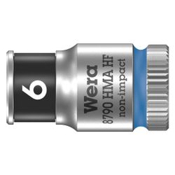 Wera Steckschlüsseleinsatz 8790 HMA HF, 6mm, 1/4", 23mm, Mattverchromt, 05003721001... WERA-05003721001 4013288185679 (Abb. 1)