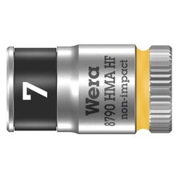 Wera Steckschlüsseleinsatz 8790 HMA HF, 7mm, 1/4", 23mm, Mattverchromt, 05003722001... WERA-05003722001 4013288185686 (Abb. 1)