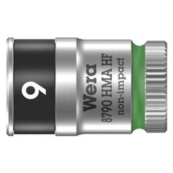 Wera Steckschlüsseleinsatz 8790 HMA HF, 9mm, 1/4", 23mm, Mattverchromt, 05003724001... WERA-05003724001 4013288185709 (Abb. 1)