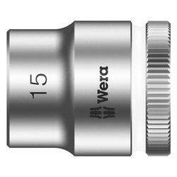 Wera Steckschlüsseleinsatz 8790 HMB, 15mm, 3/8", 29mm, Chrom-Vanadium, Mattverchromt... WERA-05003560001 4013288120403 (Abb. 1)
