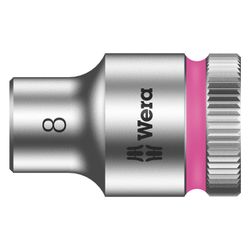 Wera Steckschlüsseleinsatz 8790 HMB, 8mm, 3/8", 29mm, Chrom-Vanadium, Mattverchromt... WERA-05003553001 4013288120335 (Abb. 1)