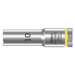 Wera Steckschlüsseleinsatz 8790 HMB Deep, 10mm, 64mm, 3/8", Chrom-Vanadium, Mattverch... WERA-05004532001 4013288210401 (Abb. 1)