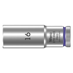 Wera Steckschlüsseleinsatz 8790 HMB Deep, 16x64mm, 3/8", Chrom-Vanadium, Mattverchrom... WERA-05004538001 4013288210463 (Abb. 1)