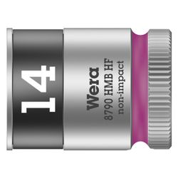 Wera Zyklop-Steckschlüsseleinsatz 8790 HMB HF, 3/8", 14mm, 29mm, Mattverchromt, 05003... WERA-05003748001 4013288193995 (Abb. 1)