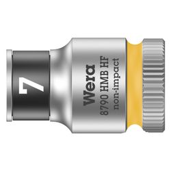 Wera Steckschlüsseleinsatz 8790 HMB HF, 7mm, 3/8", 29mm, Chrom-Vanadium, Mattverchrom... WERA-05003741001 4013288193926 (Abb. 1)