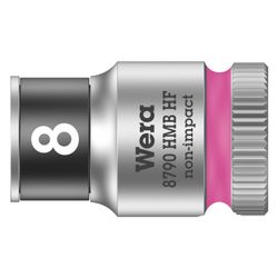 Wera Steckschlüsseleinsatz 8790 HMB HF, 8mm, 3/8", 29mm, Chrom-Vanadium, Mattverchrom... WERA-05003742001 4013288193933 (Abb. 1)