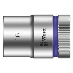 Wera Steckschlüsseleinsatz 8790 HMC, 16mm, 1/2", 37mm, Chrom-Vanadium, Mattverchromt... WERA-05003607001 4013288120694 (Abb. 1)