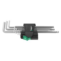 Wera Winkelschlüsselsatz 950/7 Hex-Plus Magnet 1, 7-teilig, 1,5-6mm, gestellverchromt... WERA-05022101001 4013288111968 (Abb. 1)