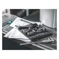Wera Knarrensatz Zyklop Metal 8100 SA 7, 1/4", 28-teilig, metrisch, mit Durchsteckvie... WERA-05004017001 4013288173898 (Abb. 1)