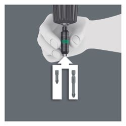 Wera Universalhalter Rapidaptor BiTorsion 897/4 R, 1/4"-Sechskant x 75mm, 05053923001... WERA-05053923001 4013288095633 (Abb. 1)