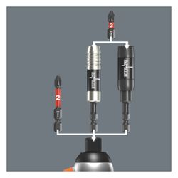 Wera Impaktor PH Bit 851/4 IMP DC, PH 3 x 50mm, 1/4"-Sechskant, diamantbeschichtet... WERA-05057657001 4013288157669 (Abb. 1)