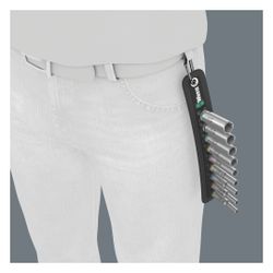 Wera Steckschlüsseleinsatz-Satz Belt A Deep 1, 1/4", 9-teilig, Take it easy, Twist an... WERA-05004525001 4013288210371 (Abb. 1)