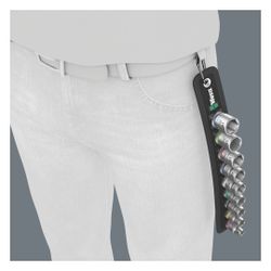 Wera Steckschlüsselsatz Belt B 4 Zyklop, 3/8", 9-teilig, Take it easy, Twist and Lock... WERA-05003973001 4013288194978 (Abb. 1)