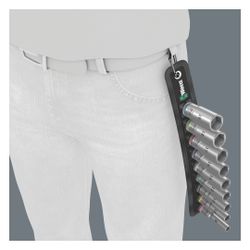 Wera Steckschlüsseleinsatz-Satz Belt B Deep 1, 3/8", 9-teilig, Take it easy, 64mm, 05... WERA-05004545001 4013288210555 (Abb. 1)