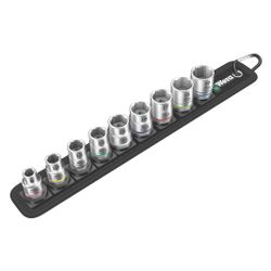 Wera Steckschlüsselsatz Belt B 4 Zyklop, 3/8", 9-teilig, Take it easy, Twist and Lock... WERA-05003973001 4013288194978 (Abb. 1)
