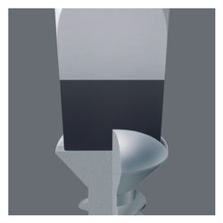 Wera Schlitzschraubendreher Kraftform Plus 932 A, 1,2x7x125mm, mit Schlagkappe, durch... WERA-05018266001 4013288018038 (Abb. 1)