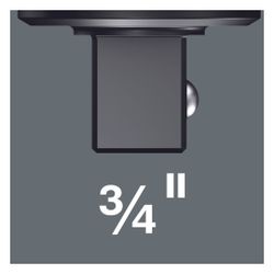 Wera Einsteckknarre 7782 E, umschaltbar, 14x18mm, 3/4" x 90mm, Chrom-Vanadium-Stahl, ... WERA-05078708001 4013288196569 (Abb. 1)