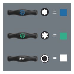 Wera Quergriff-Sechskantschraubendreher 454 HF Serie 400, Hex-Plus, 3x100mm, Mattverc... WERA-05023334001 4013288207838 (Abb. 1)