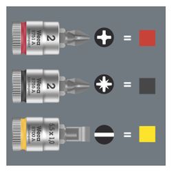 Wera Schlitz-Steckschlüsseleinsatz 8700 A FL, 0,8x5,5x28mm, 1/4", 05003320001... WERA-05003320001 4013288187314 (Abb. 1)