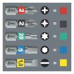 Wera Impaktor PH Bit 851/4 IMP DC, PH 3 x 50mm, 1/4"-Sechskant, diamantbeschichtet... WERA-05057657001 4013288157669 (Abb. 1)
