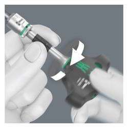 Wera Quergriff-Adapterschraubendreher 411 A RA, 1/4", 45mm, 05023460001... WERA-05023460001 4013288222817 (Abb. 1)