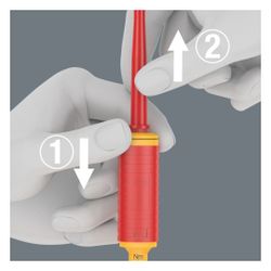 Wera Drehmoment-Handhalter Serie 7400 7441 VDE, 1,2-3,0Nm, 192mm, 05074750001... WERA-05074750001 4013288168535 (Abb. 1)