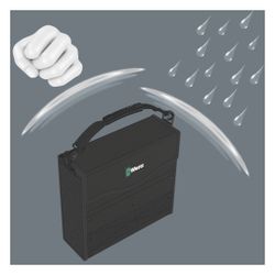 Wera Werkzeug-Container 2go 2 XL, 455x330x170mm, Kunststoff, 05004357001... WERA-05004357001 4013288211491 (Abb. 1)