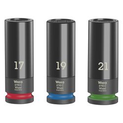Wera Steckschlüsseleinsatz-Satz Wheel Impaktor C Set 1, 1/2", 17/19/21mm, 05004595001... WERA-05004595001 4013288210760 (Abb. 1)