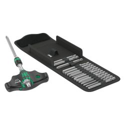 Wera Quergriff-Schraubendreher-Set Kraftform Kompakt 400 RA Set 1, 17-teilig, 1/4"... WERA-05023471001 4013288222879 (Abb. 1)