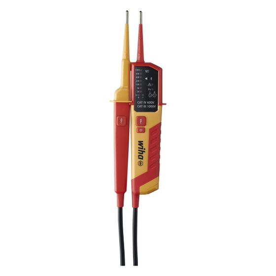 Wiha Spannungs- und Durchgangsprüfer 25516, 12-1.000V AC, 1.500V DC, CAT IV 600V, 282mm, LED