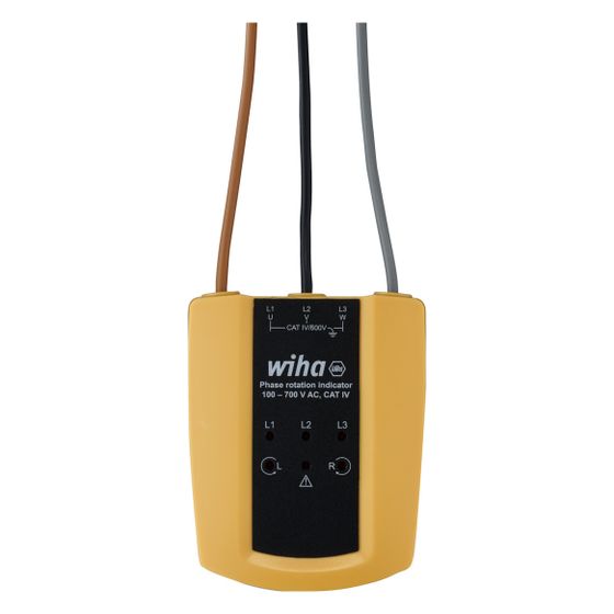 Wiha Drehfeldrichtungsanzeiger, 100-700V AC, CAT IV 600V, 93x75x31mm, SB25562