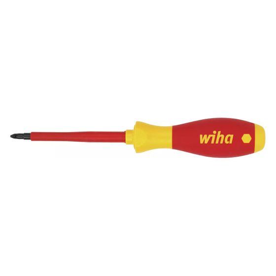 Wiha VDE-Phillips-Schraubendreher SoftFinish electric 321N, PH0 x 60mm, Chrom-Vanadium-Molybdän-Stahl