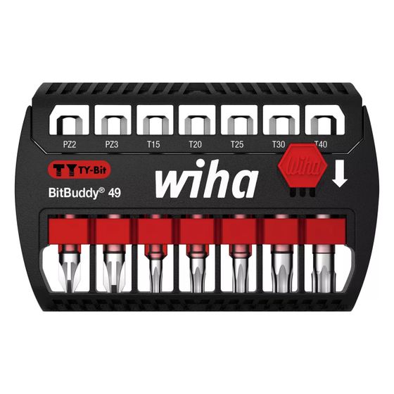 Wiha Bit-Set BitBuddy TY-Bit, 49mm, 1/4