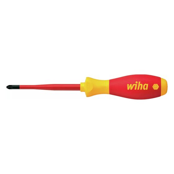 Wiha VDE-Pozidriv-Schraubendreher SoftFinish electric slimFix 3241, PZ2 x 100mm, Chrom-Vanadium-Molybdän-Stahl